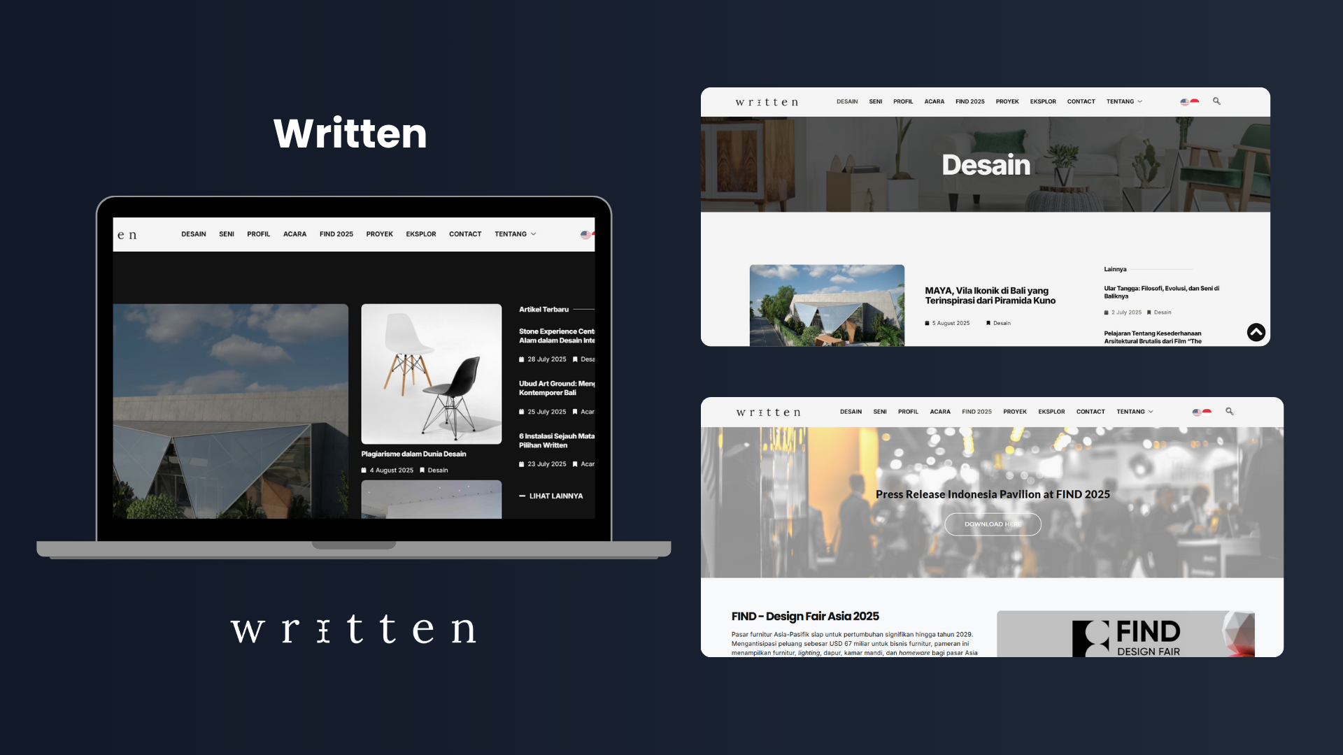 Written interface